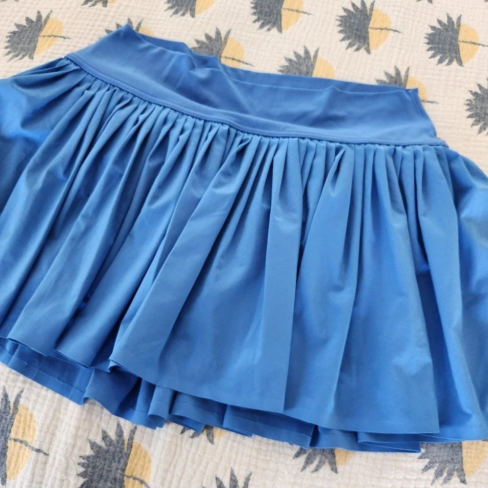Offline By Aerie Real Me Pleated Skort Womens Size XL Blue Built In Shorts